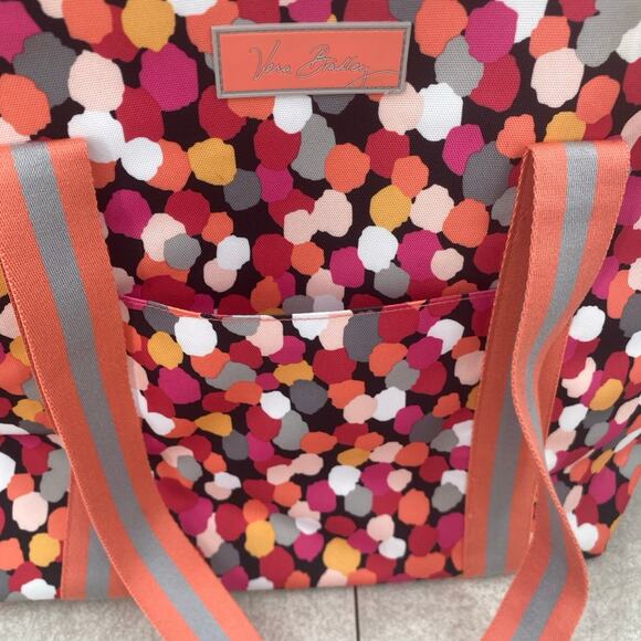 Vera Bradley Pixie Confetti Cooler Tote Insulated Double Shoulder Strap Bag - Picture 9 of 9